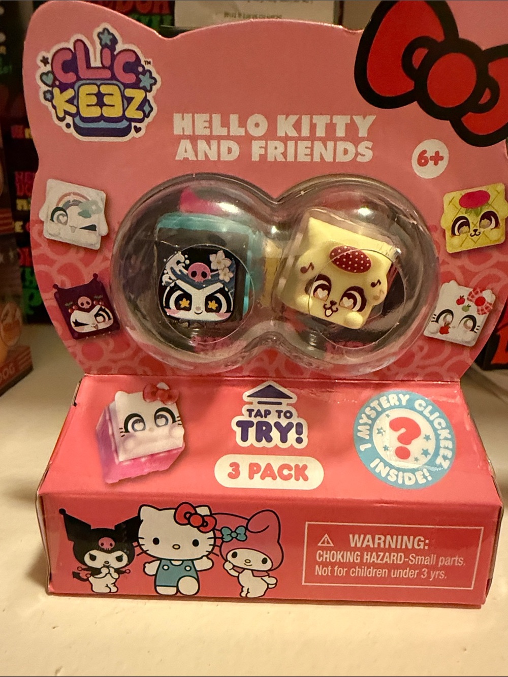 Sanrio Hello Kitty and Friends 3-Pack Toy Set - Pink, Yellow, Black, Teal
